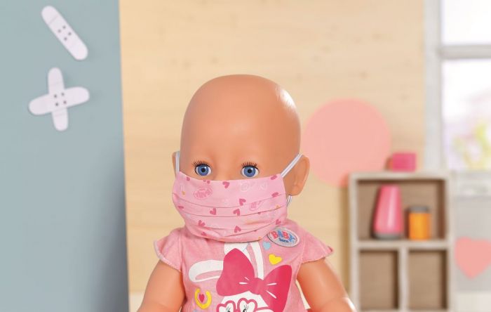 BABY Born førstehjelpssett med termometer, maske, saks, skje og mer - 10 deler
