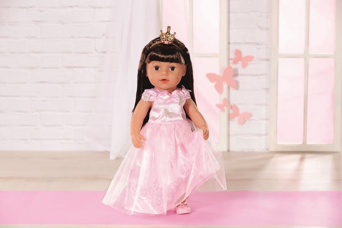 BABY Born Deluxe Prinsessesett med kjole, sko og krone - passer til dukker 43 cm
