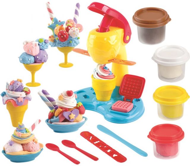 Playgo Ice Cream Delight Is-maskin - lekesett med leire og tilbehør