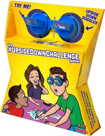 The Upside Down Challenge - med upp-och-ner glasögon och utmaningskort - Skandinavisk version