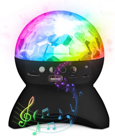 PartyFun Lights Bluetooth Party Speaker - høyttaler med RGB-lys - sort