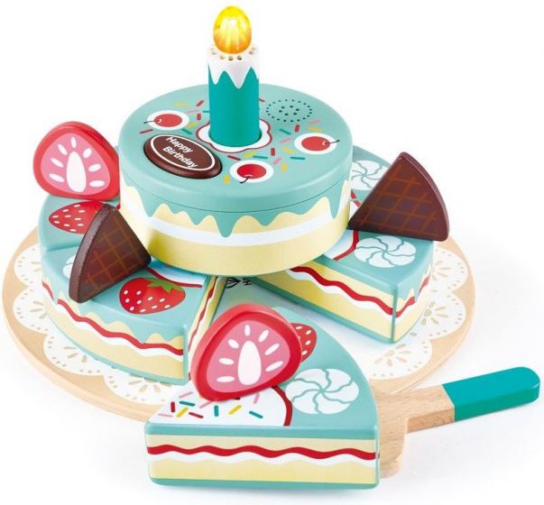 Hape Interaktiv bursdagskake med lys - spiller bursdagssang og klapper for jubilanten