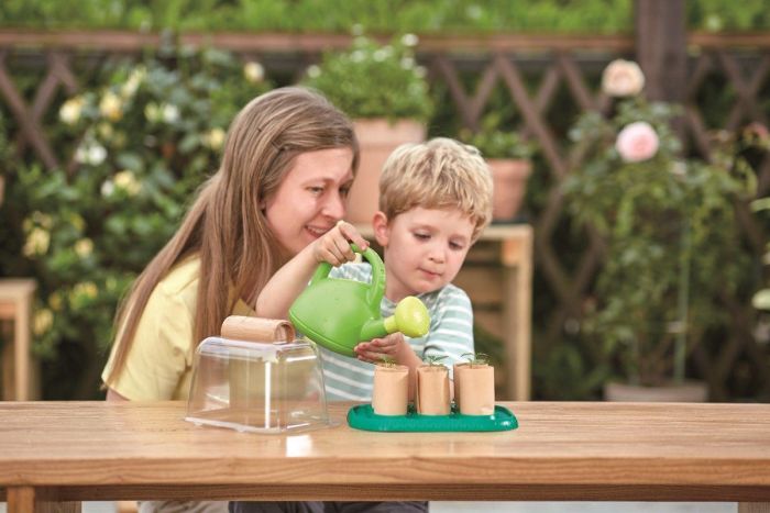 Hape planteringssats för barn - växthus
