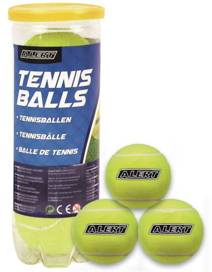Alert tennisballer i rør - 3 stk