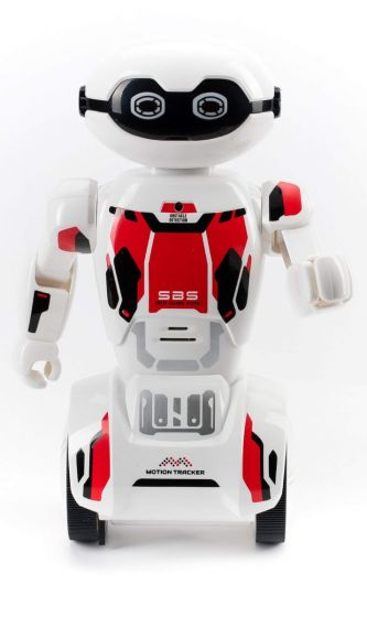 Silverlit MacroBot - röd robot med fjärrkontroll - rörelsesensor