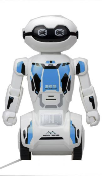 Silverlit MacroBot - blå robot med fjärrkontroll - rörelsesensor