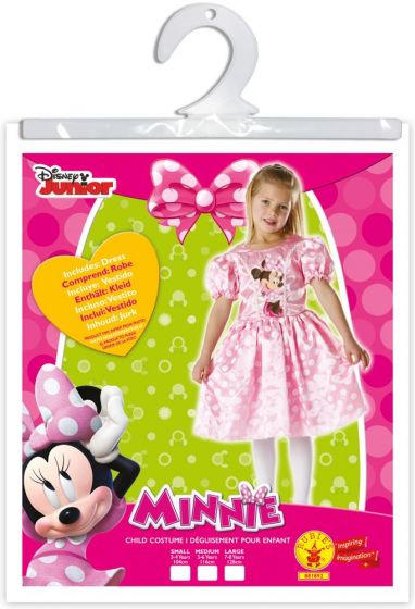 Disney Minni Mus kostyme - 3-4 år - 104 cm - rosa polkadottkjole