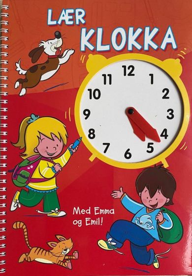 Lær klokka med Emil og Emma - aktivitetshefte 4-8 år 