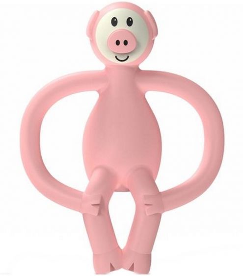 Matchstick Monkey bitring - rosa gris