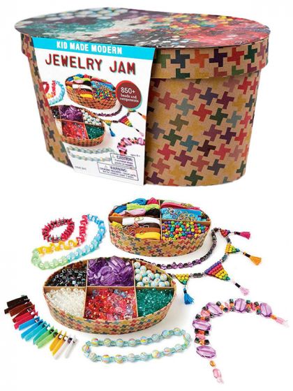 Kid Made Modern Jewellery Jam - perlesett med over 850 deler 