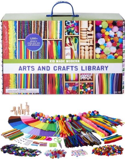 Kid Made Modern Arts and Crafts Library - stort hobbysett med over 1000 deler