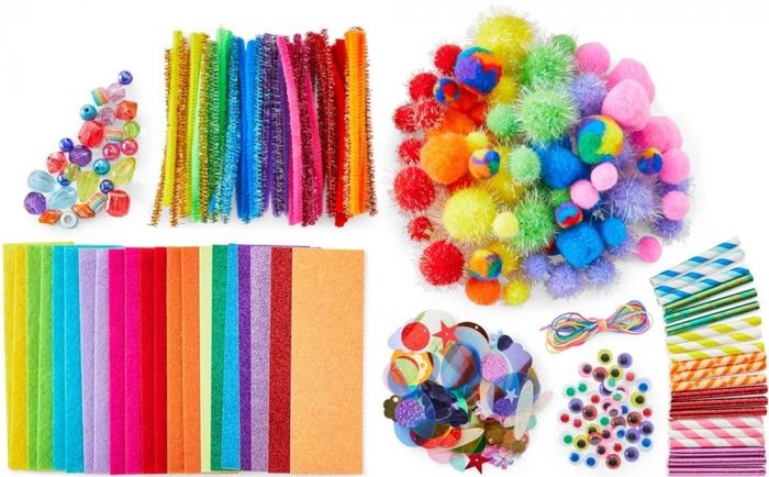 Kid Made Modern Rainbow Craft Kit - hobbyset med över 300 delar