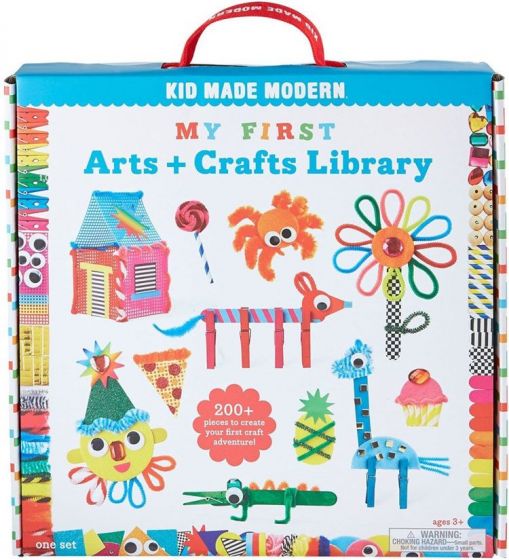 Kid Made Modern My First Arts and Crafts Library - hobbysett for de minste - med over 200 deler