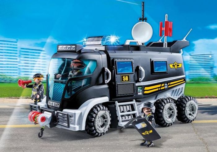 Playmobil City Action 9360 SWAT lastebil med lyd og lys