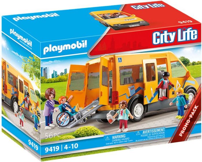 Playmobil City Life skolebuss med rampe 9419
