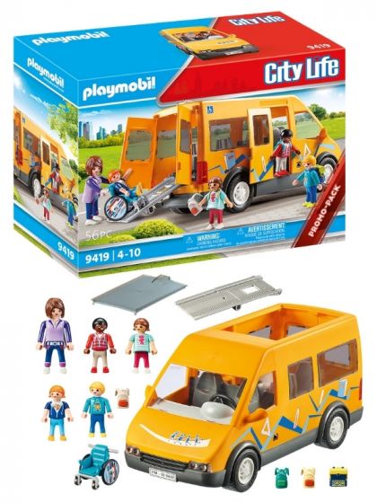 Playmobil City Life Skolbuss med utfällbar ramp 9419