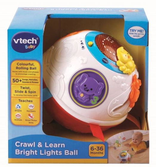 Vtech Baby interaktiv aktivitetsboll - uppmuntrar barnet till att krypa - svensk version
