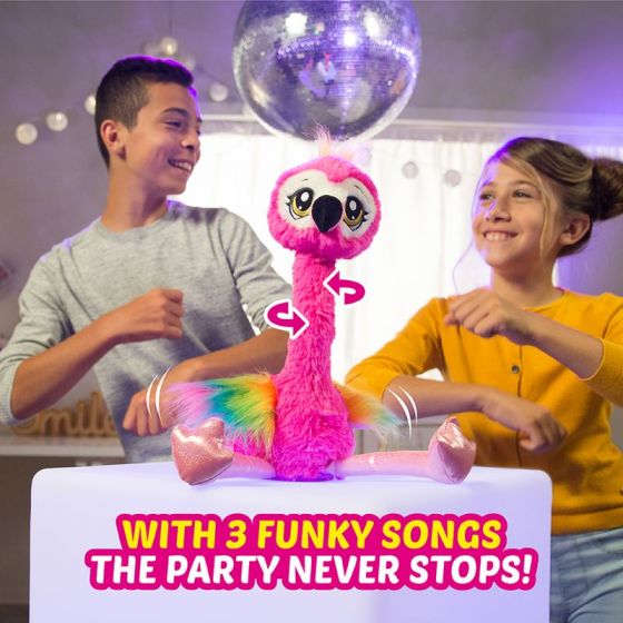Zuru Pets Alive Series 1 Flamingoen Franky - interaktiv bamse som beveger seg og spiller 3 sanger