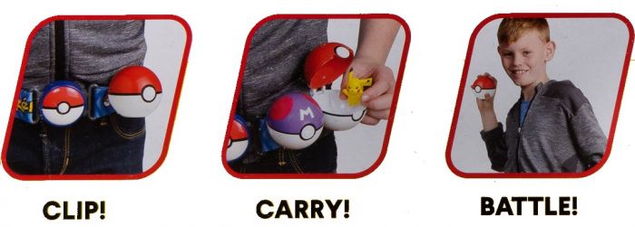 Pokemon Clip N Go Belt Set - belte med Squirtle, Dive Ball og Poke ball