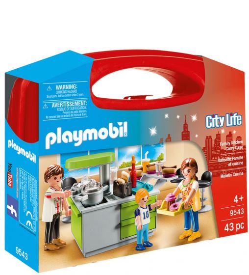 Playmobil City Life Family Kitchen Carry Case 9543