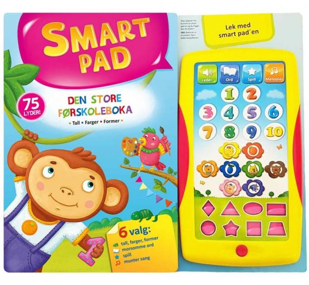 Den store førskoleboka med smartpad - fra 3-6 år