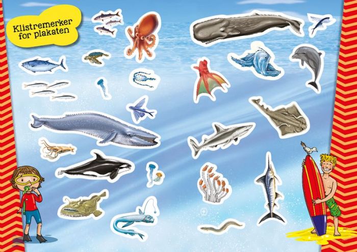 Bli en havforsker aktivitetsbok med klistremerker