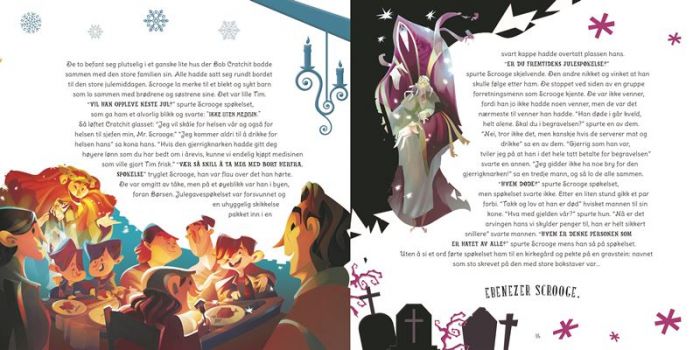 Julens magiske eventyr - illustrert bok med 10 klassiske julefortellinger