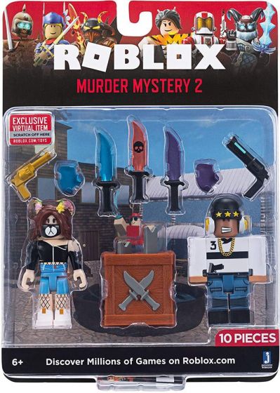 Roblox Game Pack Murder Mystery 2 - 2 figurer och tillbehör