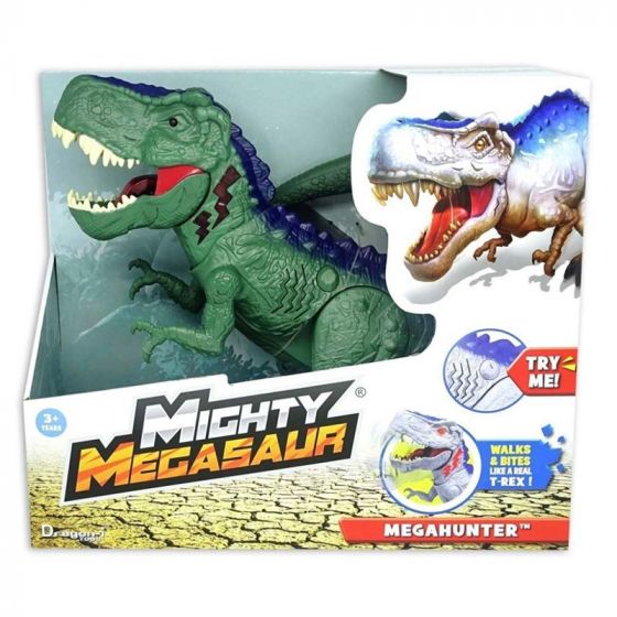 Mighty Megasaur Megahunter T-Rex - dinosaurie med rörelse och ljud - 30 cm