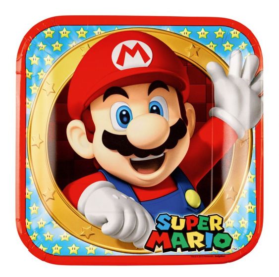 Super Mario bursdagspakke - komplett barnebursdagssett - 60 deler