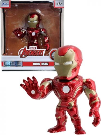 Avengers Iron Man posert figur i metall - 10 cm