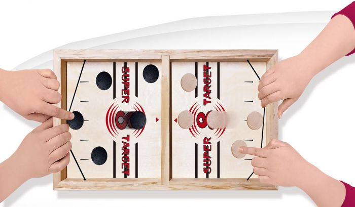 Pucket Game hockeyspill for to - hurtig bordspill med puck-er - 35 cm