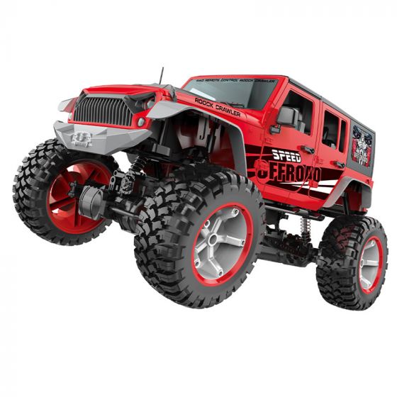 Rock Crawler 4WD RC Jeep med 9,6V uppladdningsbart batteri och USB-laddare - 2,4G Hz - 50 cm