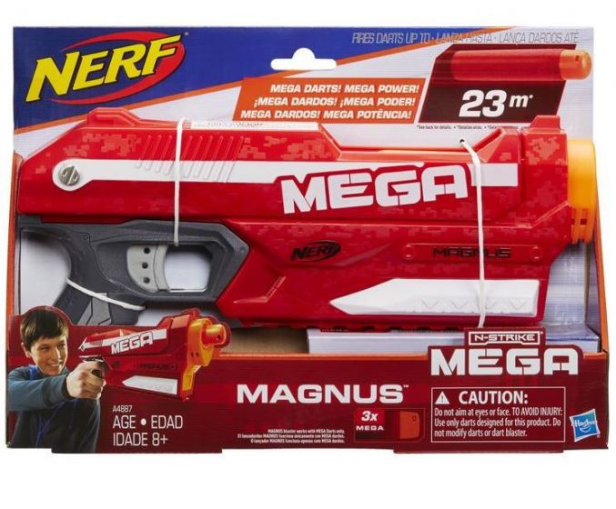 Nerf N-Strike Mega Magnus blaster med 3 Whistler darts