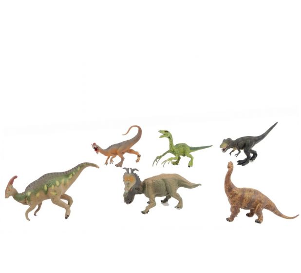 Animal World Dinosaur figursett - 6 figurer