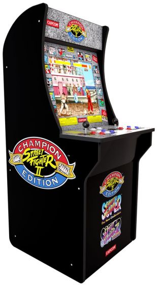 Arcade One Street Fighter 2 spillmaskin med joysticks - 117 cm
