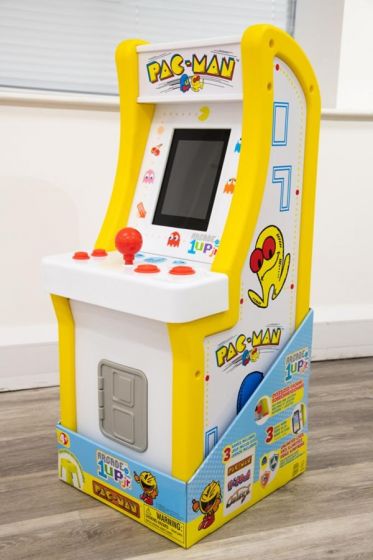 Pac-man arcade spillmaskin med krakk - en gaming-klassiker til barn - 94 cm høy