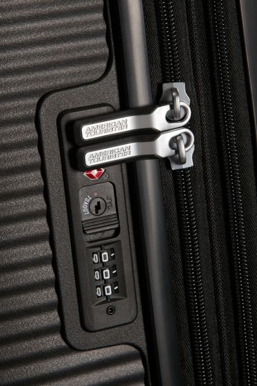 American Tourister Soundbox Spinner - expanderbar resväska 67 cm - svart