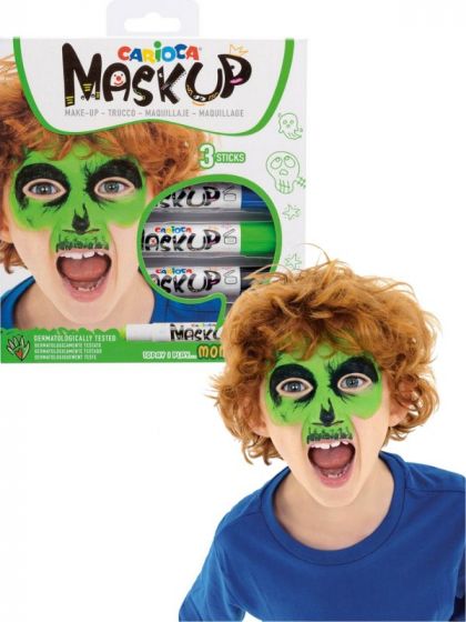 Carioca Maskup Ansiktsfärg Monster 3-pack kritor