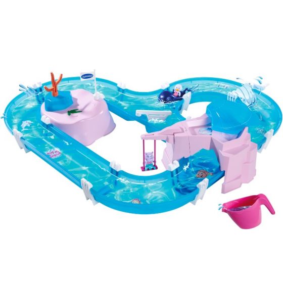 AquaPlay Mermaid vattenleksak - kanalsystem med 3 figurer och vattenkanna