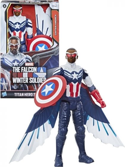 Avengers Titan Hero - The Falcon Captain America actionfigur med tilbehør - 30 cm
