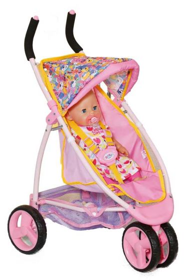 BABY Born Jogger - rosa dukkevogn til dukker opptil 43 cm
