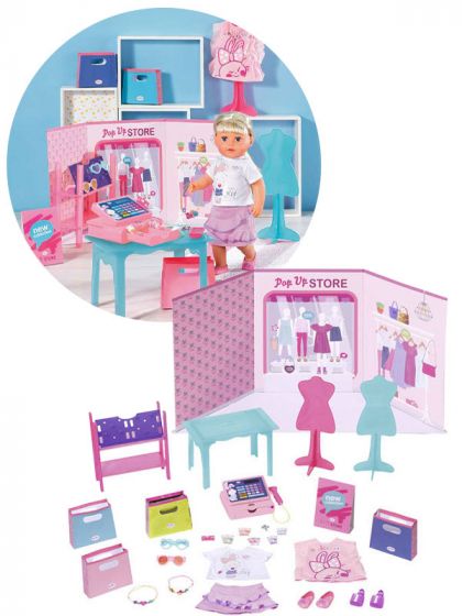 BABY Born Boutique Pop up Store - butikk med varer til dukke - 25 deler
