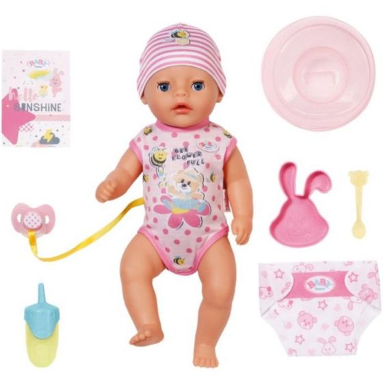 BABY Born Soft Touch jentedukke med 7 funksjoner - 36 cm