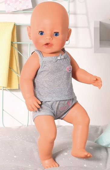 BABY Born Underwear 43 cm - grå underkläder till docka