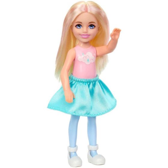Barbie Cutie Reveal Cozy Cute Tees - Chelsea kostymedukke med lammekostyme og kjæledyr - 6 overraskelser