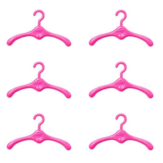 Barbie Fashionistas Ultimate Closet - lilla og rosa garderobeskap til dukker - med 6 kleshengere