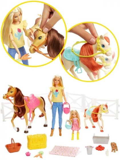 Barbie Hästäventyr Barbie och Chelsea med varsin häst