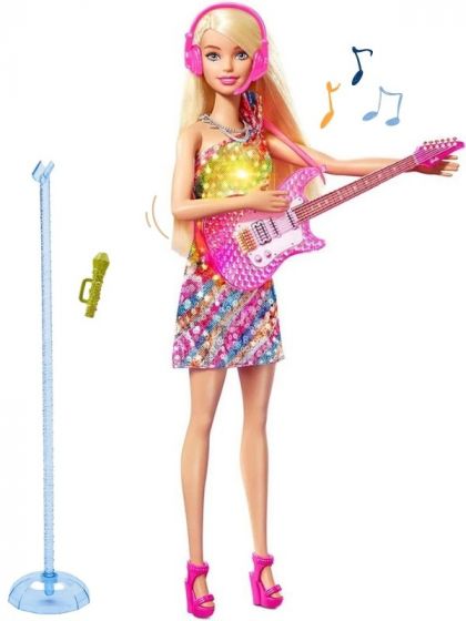 Barbie Big City Big Dreams - Malibu dukke med gitar og mikrofon - lyd og lys