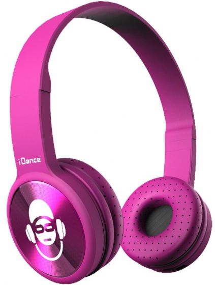 iDance Bluetooth Hörlurar - dela musikupplevelsen med duo share-funktion - rosa